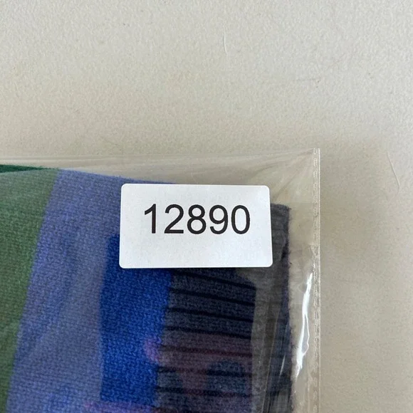 Oshkosh Kids Quarter Zip Sweater Size 18M  Blue Green Striped Pullover - Picture 4 of 4